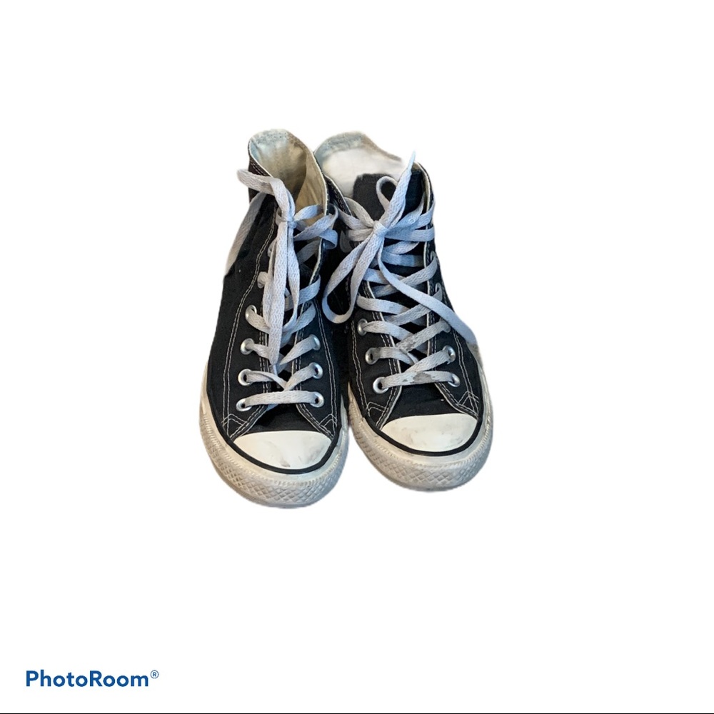 Converse black high tops unisex men 4.5 women 6.5